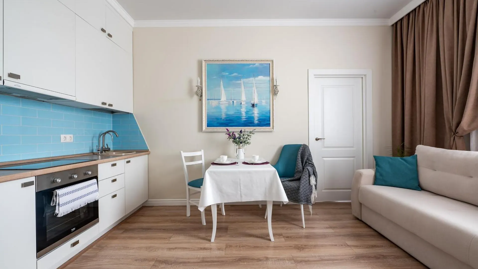 אסטנה Blue Apartment In Premiere